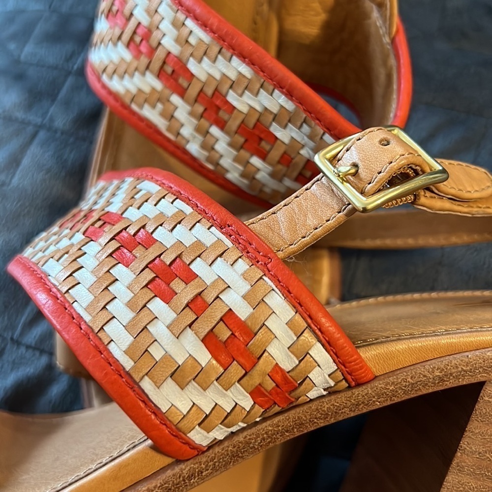 FRYE‎ Amy Block Heel SlingBack Strap Sandals - Picture 6 of 8